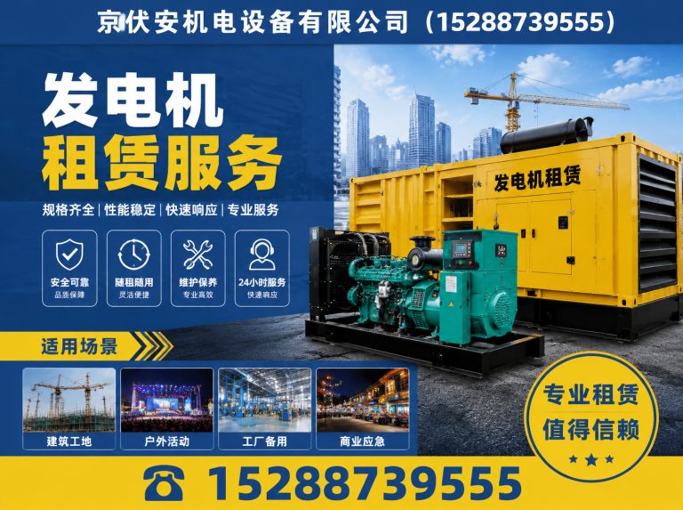 淮安发电机出租展示图